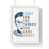 Ruth Bader Ginsburg Print, Notrious RBG Premium Framed Vertical Poster