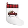 Buffalo Plaid Truck Trees Christmas Stockings