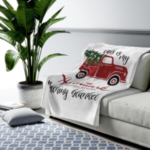 This is my Hallmark Christmas Watching Blanket