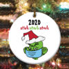 Grinch Face Mask 2020 Christmas Ornament Quarantine