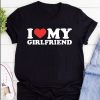 I Love My Girlfriend I Heart My GF Couples Shirt
