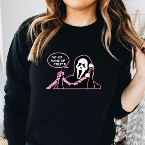 No You Hang First Ghost Scream Face Horror Movie Sweat Sweatshirt