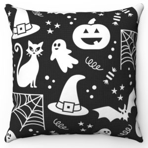 halloween cat lovers pillow