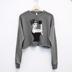 ROSIE the RIVETER CROPPED Sweater Girl Power Tee