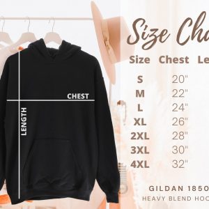 1850 Size Chart Hoodie
