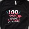 100 flamazing days-of school flamingo shirt