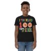 tackled 100 days of school youth shirt