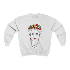 Frida Kahlo Drawing Line Art Sweatshirt