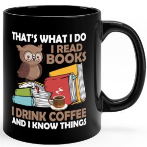 That's What I Do I Read Book Black Mug