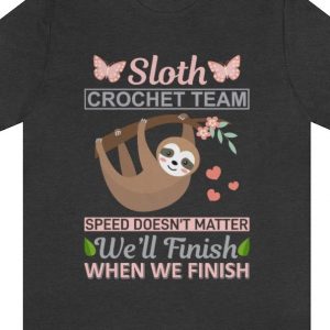 sloth crochet team shirt