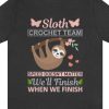sloth crochet team shirt