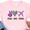 peace love travel shirt
