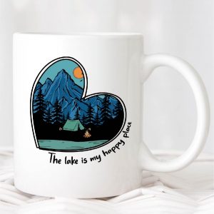 the lake is my happy place Coffee mug