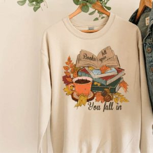 books fall open you fall sweatshirt