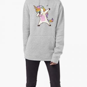 Dabbing Unicorn Hoodie Hip Hop Dap Pose WOMEN