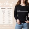 long sleeve size chart 3501-09