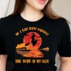 on a dark desert highway witch halloween shirt