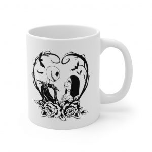 Jack and Sally In Love Coffe Mug, Nightmare Before Christmas