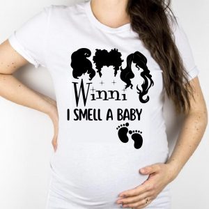 winni i smell a baby halloween baby announcement tshirt