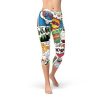 Womens Comic Book Capri Leggings