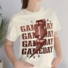 game day football lightning bolt tshirt