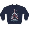 merry christmas nurse tree stethoscope sweatshirt