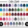color chart hoodie 18500