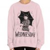 wednesday addams under umberlla sweatshirt