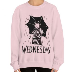 wednesday addams under umberlla sweatshirt