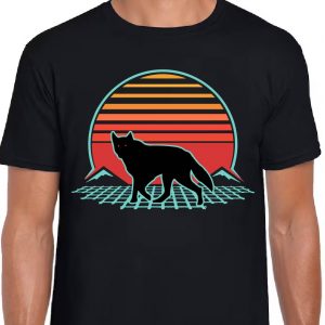 Coyote Retro Vintage 80s Style Animal Lover