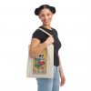 tote bag books skeleton bookworm tarot