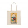 reading skull tarot tote bag