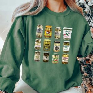 vintage canned pickles sweatshirt
