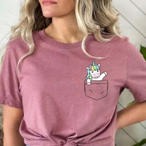 unicorn pocket tshirt