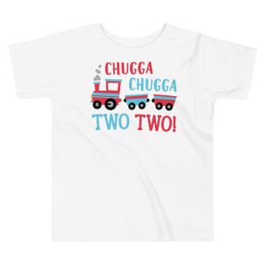 2nd Birthday Shirt, Chugga Chugga Two Two Train im Two Year Old Second Birthday Toddler