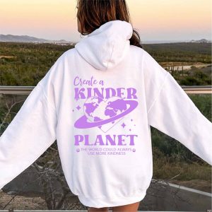 create a kinder planet oversized hoodie