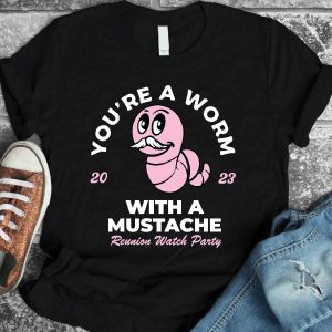 you re a worm with a mustache james tom tee