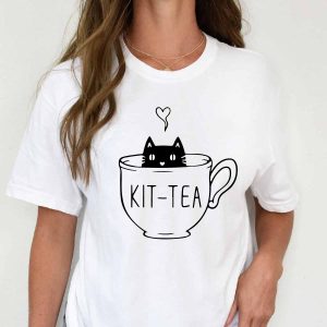 kit tea cat shirt