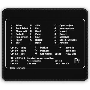 premiere pro mousepad shortcuts