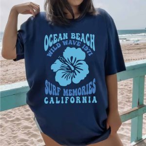 ocean beach wild wave shirt