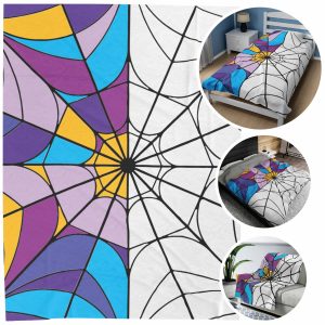 wednesday addams velveteen plush blanket