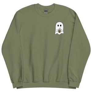 ice coffee ghost sweatshirt