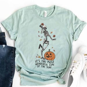 dancing skeleton halloween shirt