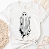 ghost flipping finger shirt