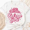 pink lets go girls bachelorette party shirt