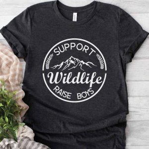 support wildlife raise boys shirt