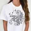 scorpio floral zodiac sign shirt