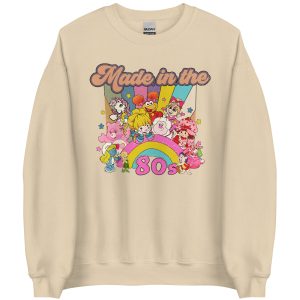80s care bear and strawberry sweatshirt