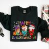 happy hallothanksmas sweatshirtshirt
