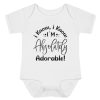 i know i know im absolutely baby bodysuit